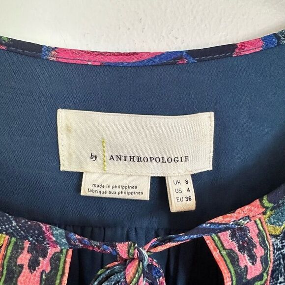 Anthropologie By Anthropologie Sydney Multi Color Midi Dress - Picture 14 of 16
